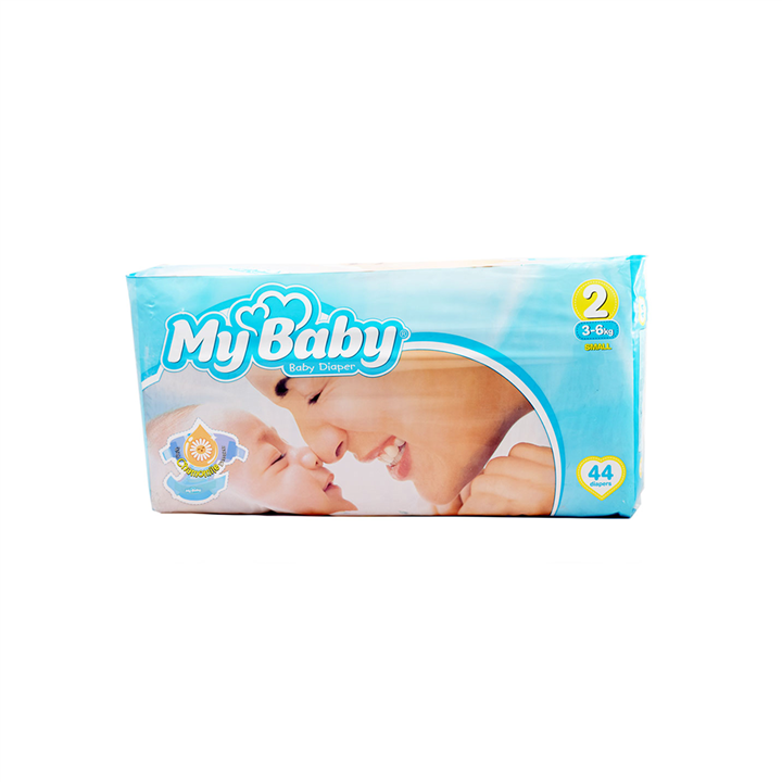 پوشک مای بیبی مدل Chamomile سایز 2 بسته 44 عددی My Baby Chamomile Size 2 Diaper Pack of 44